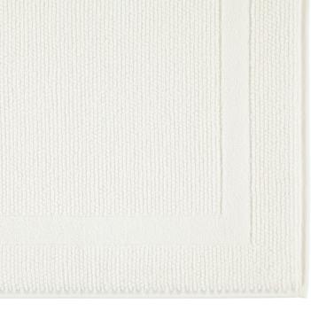 Полотенце для ног (коврик) 50х80 Cawo Modern ( Каво Модерн) 304 600 Weiss - Белый для ванны премиум