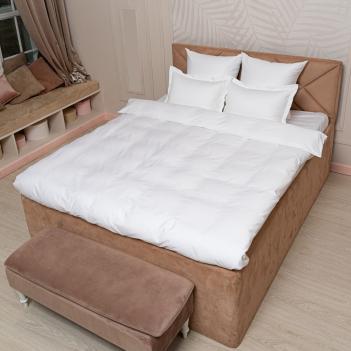 Пододеяльник в квадратах жаккард 150х200 Grain Palette Grass - Белый