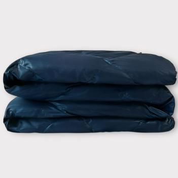 Плед-пончо стеганый дорожный пуховый 130x170 Travel Cape Plaid Grass Indigo - Индиго