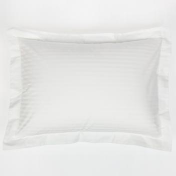 Наволочки в полоску как в отеле (50х70 - 2 шт.) Strip Palette Grass - Белые