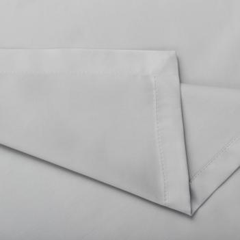 Постельное белье семейное 100% египетский хлопок (150х200 - 2 шт; 50х70 - 2 шт; 240х260) Ash Grey Allure Grass - Светло-серый - отделка простыни
