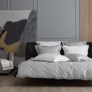 Наволочки с широкой декоративной отделкой (50х70 - 2 шт.) Alpine Ash Grey Allure Grass - Белый / Светло-серый