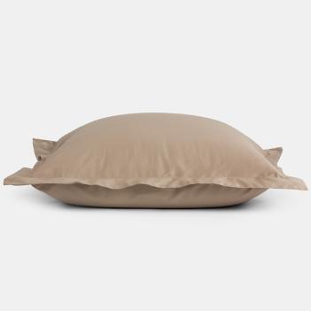 Наволочки 100% хлопок египетский бежевые сатин (70х70 - 2 шт.) Caramel Beige Allure Grass - Карамельно-бежевый
