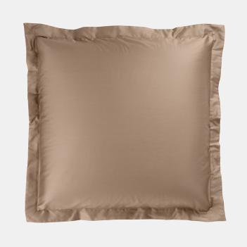 Постельное белье элитное евро (200х220; 70х70 - 2 шт; 240х260) Caramel Beige Allure Grass - Карамельно-бежевый