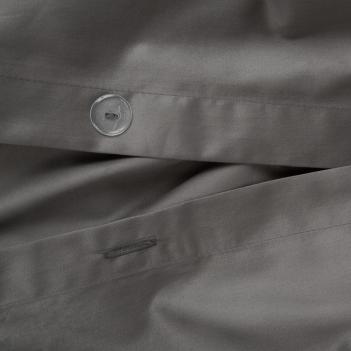 Пододеяльник на пуговицах (200х220) Graphite Allure Grass 100% хлопок сатин - Темно-серый