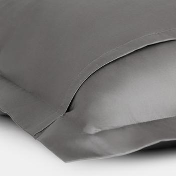 Комплект наволочек (70х70 - 2 шт.) Graphite Allure Grass - Темно-серый детально