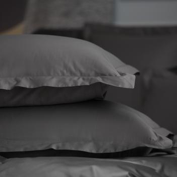Постельное белье евро (200х220; 50х70 - 2 шт; 70х70 - 2 шт; 180х200х40) Graphite Allure Grass - Темно-серый