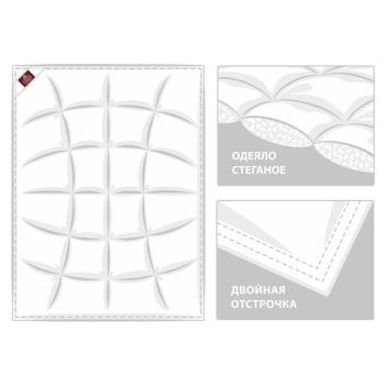 Одеяло пуховое 200х200 Cloud Down Grass всесезонное Light 100% белый гусиный пух - схема