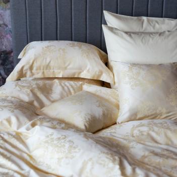 Постельное белье жаккардовый узор семейное (150х200 - 2 шт) Golden Palette Grass - Золотистое