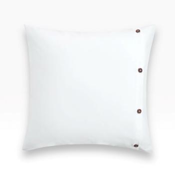 Наволочки декор на пуговицах маленькие (50х50 - 2 шт.) Аллюр Alpine White Allure Grass 100% Египетский хлопок - Белый