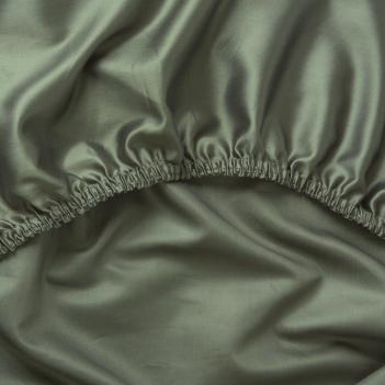 Простыня элитная на резинке (160х200х40) Pine Green Allure Grass - Хвойно-зеленая