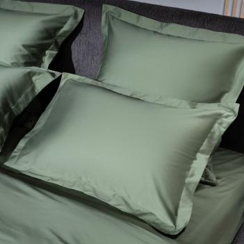 Простыня плоская розово-бежевая плоская (240х260) Pine Green Allure Grass - Хвойно-зеленая