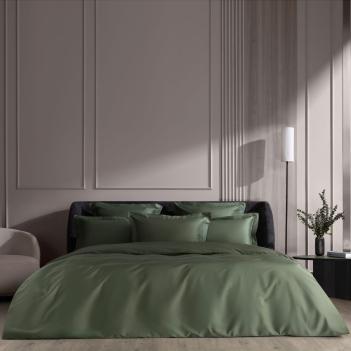 Простыня дорогая на резинке (160х200х40) Pine Green Allure Grass - Хвойно-зеленая