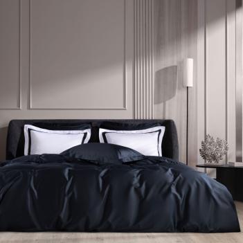 Наволочки с широкой отделкой (50х70 - 2 шт.) Alpine Dark Onyx Allure Grass - Белый / Черный с синеватым отливом