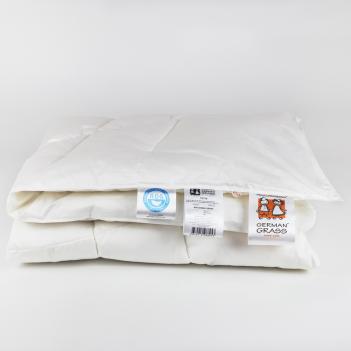 Одеяло детское гусиный пух 100х135 Baby Angel Grass - всесезонное light (150 гр.)