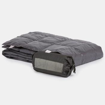 Плед туристический пуховый 140x200 Travel Plaid Grass - Темно-серый от German Grass (Герман Грасс)