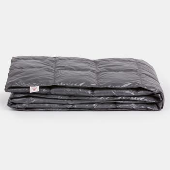Плед дорожный пуховый 140x200 Travel Plaid Grass - Темно-серый от German Grass (Герман Грасс)