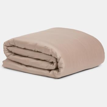 Пододеяльник королевский (240х220) Nude Pink Allure Grass - Розовато-бежевый с жемчужным блеском