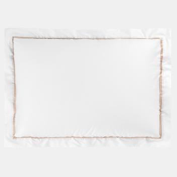 Наволочки премиум класса с узким кантом (50х70 - 2 шт.) Alpine Nude Pink Allure Grass - Белый / Розовато-бежевый с жемчужным блеском