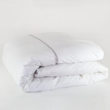 Пододеяльник 200х200 Salzburg Noble Pearl Grass - Белый / Светло-серый от German Grass