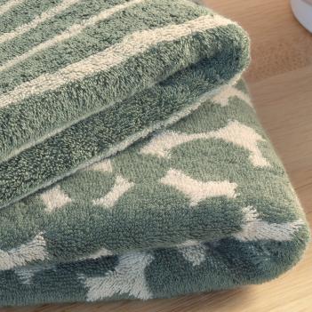 Полотенце дорогое с кругами галька махровое 50х100 Cawo Loft Pebbles 6224 34 - Оливковый