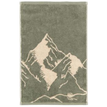 Полотенце махровое из Германии 30х50 Горы Cawo Alpenchic Edition Berge 6269 43 - Оливковый