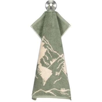 Полотенце махровое 30х50 Горы Cawo Alpenchic Edition Berge 6269 43 - Оливковый