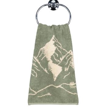 Полотенце махровое 50х100 Горы Cawo Alpenchic Edition Berge 6269 43 - Оливковый