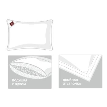 Подушка трехмерная 50х70 3D Royal Down Grass пух/перо упругая - схема
