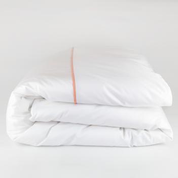 Пододеяльник 200х200 Salzburg Noble Rose Grass - Белый / Пыльно-розовый  от German Grass