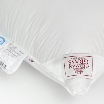 Подушка трехмерная объемная 60х80 3D Royal Down Grass пух/перо - упругая и высокая от Герман Грасс