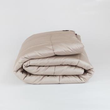 Одеяло бежевое из верблюжьей шерсти 200х200 Almond Wool Grass - всесезонное