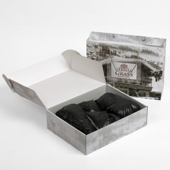 Пуховые тапочки в поход туристические (Сапожки-носочки) 40/45 Comfort Socks Travel Grass - Черные