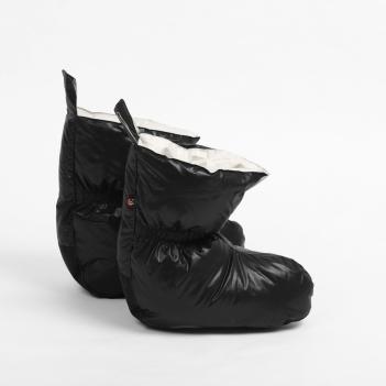 Пуховые тапочки туристические (Сапожки-носочки) 36/39 Comfort Socks Travel Grass - Черные