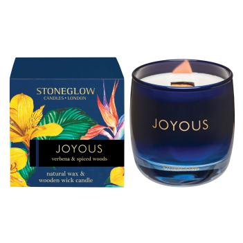 Свеча ароматическая в стакане в подарочной упаковке Радость | Joyous Stoneglow