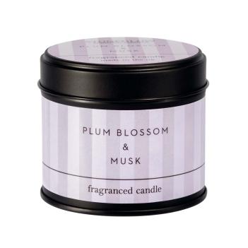 Свеча в жестяной баночке ароматическая Цветы сливы и Мускус | Plum Blossom & Musk Stoneglow  - 25 ч.