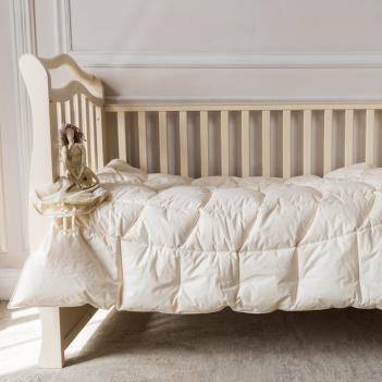 Одеяло премиум детское пуховое 100х135 Baby Organic Down Grass - всесезонное (190 гр.)