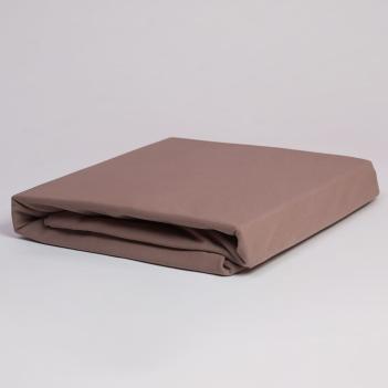 Простыня на резинке (90х200х40) Jersey Taupe Grass - Светло-коричневый Тауп от German Grass (Герман Грасс)