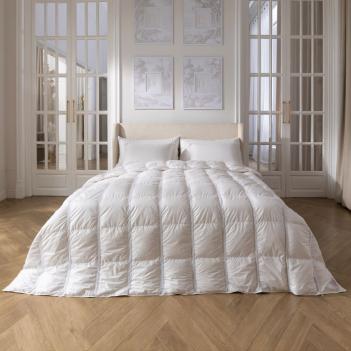 Одеяло с терморегуляцией пуховое 240х220 Royal Balance Grass - всесезонное Light