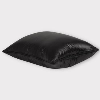 Дорожная подушка трансформер с пуховым наполнителем 33x45 Travel Pillow Grass Black - Черная - Фото 6