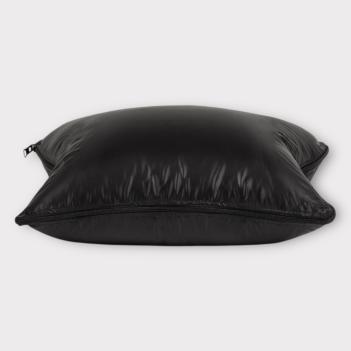 Дорожная подушка трансформер с пуховым наполнителем 33x45 Travel Pillow Grass Black - Черная - Фото 1