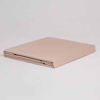 Простыня на резинке (200х200х40) Noble Traditions Glace Beige Grass Сатин - Бежевый вот German Grass