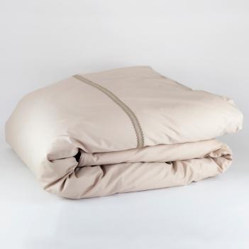 Пододеяльник евро широким кружевом (200х220) Carinthia Noble Canvas Grass -  Бежевый от German Grass