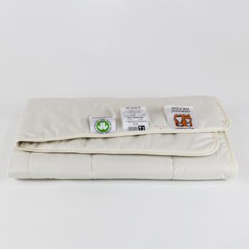 Одеяло детское бежевое 100х135 Baby Organic Linen Grass льняное волокно - всесезонное light (250 гр.)