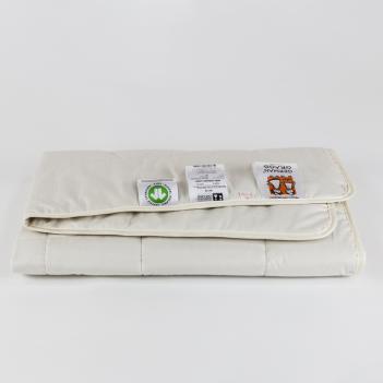Одеяло детское бежевое 100х150 Baby Organic Linen Grass льняное волокно - всесезонное light (250 гр.)