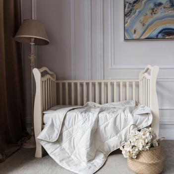 Комплект в детскую комнату подушка и одеяло (40х60 + 100x150) Baby Organic Linen Grass льняное волокно