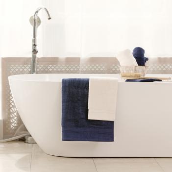 Полотенце премиум класс микрокоттон высокой плотности 40х70 Blue Balance Grass - Синее