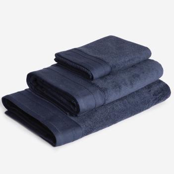 Полотенце микрокоттон высокой плотности 40х70 Blue Balance Grass - Синее от German Grass
