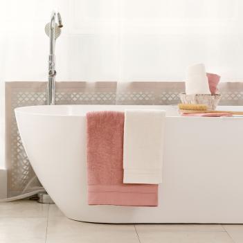 Комплект полотенец мягкие микрокоттон 2 шт. (40х70, 70х140) Rose Balance Grass - Розовый - Розовое