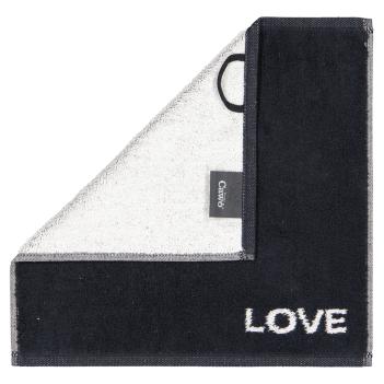 Комплект махровых полотенец для рук Love Home (30x30 - 3 шт.) Cawo Minis Mix 9909 97 - Черный с белым